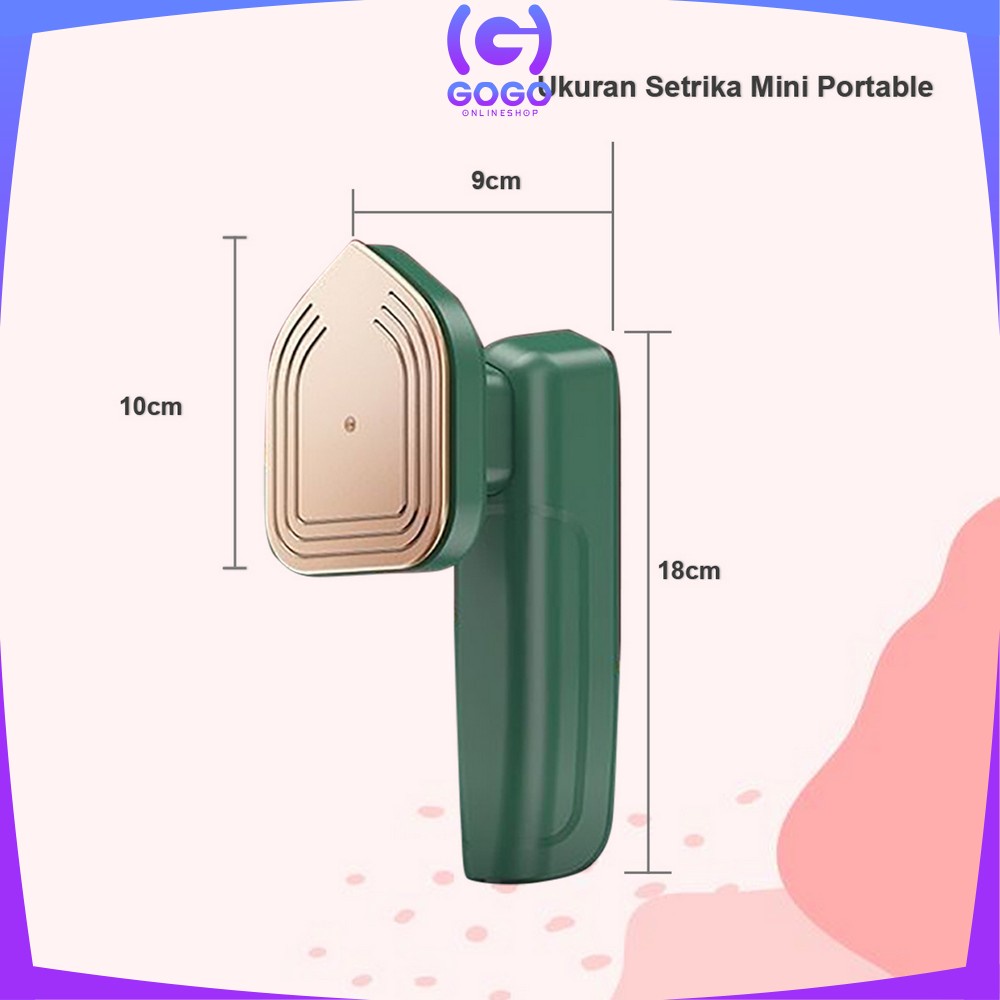 GOGO-C426 Setrika Mini Portable Travel / Setrika Traveling / Setrika Uap Mini Setrikaan Listrik Electric Steam Gosokan Pakaian