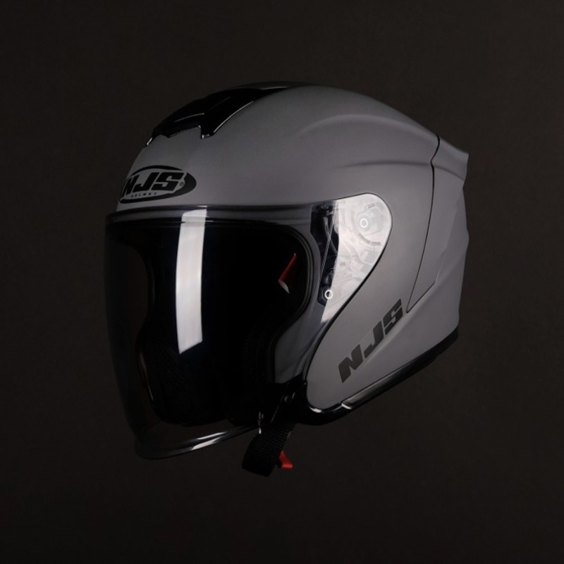 NJS KAIROZ HELM HALF FACE-STONE GREY DOFF