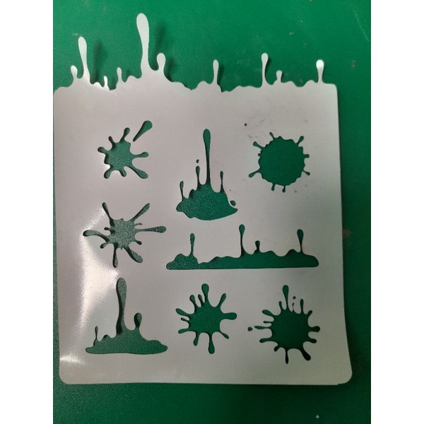 

stencil airbrush motif splash