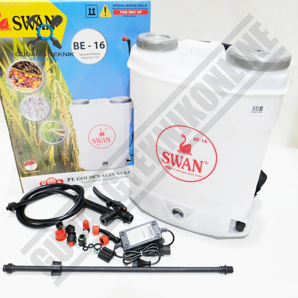 Sprayer Semprotan Hama BATERAI 16 Liter BE16 SWAN / Sprayer CORDLESS 16 L BE16 SWAN