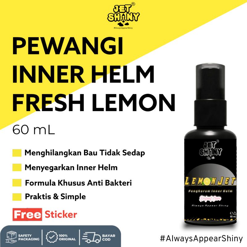 JetShiny CoffeeJet | Pewangi Inner Helm | Parfume Helm , Baju , Sepatu dan Lain Lain Aroma Coffee 60 mL