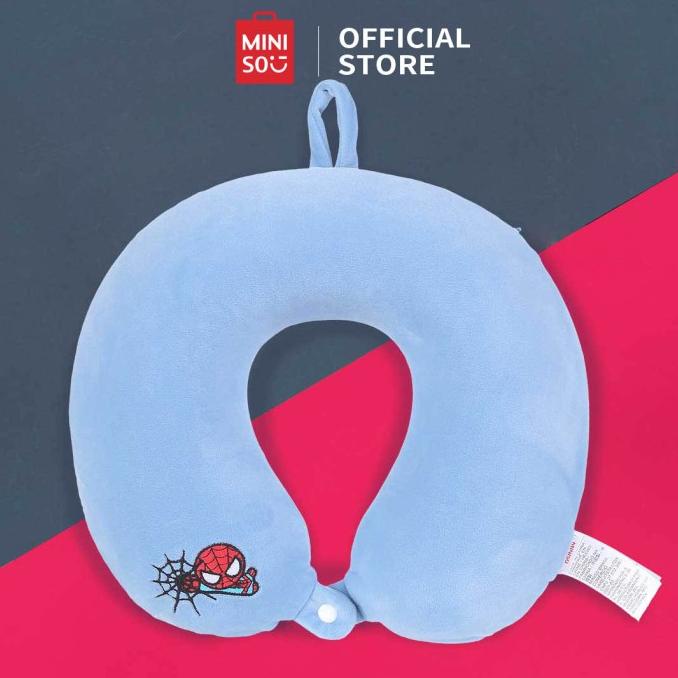 MINISO Marvel Bantal Leher Lucu Busa Memori U-Shaped Neck Pillow