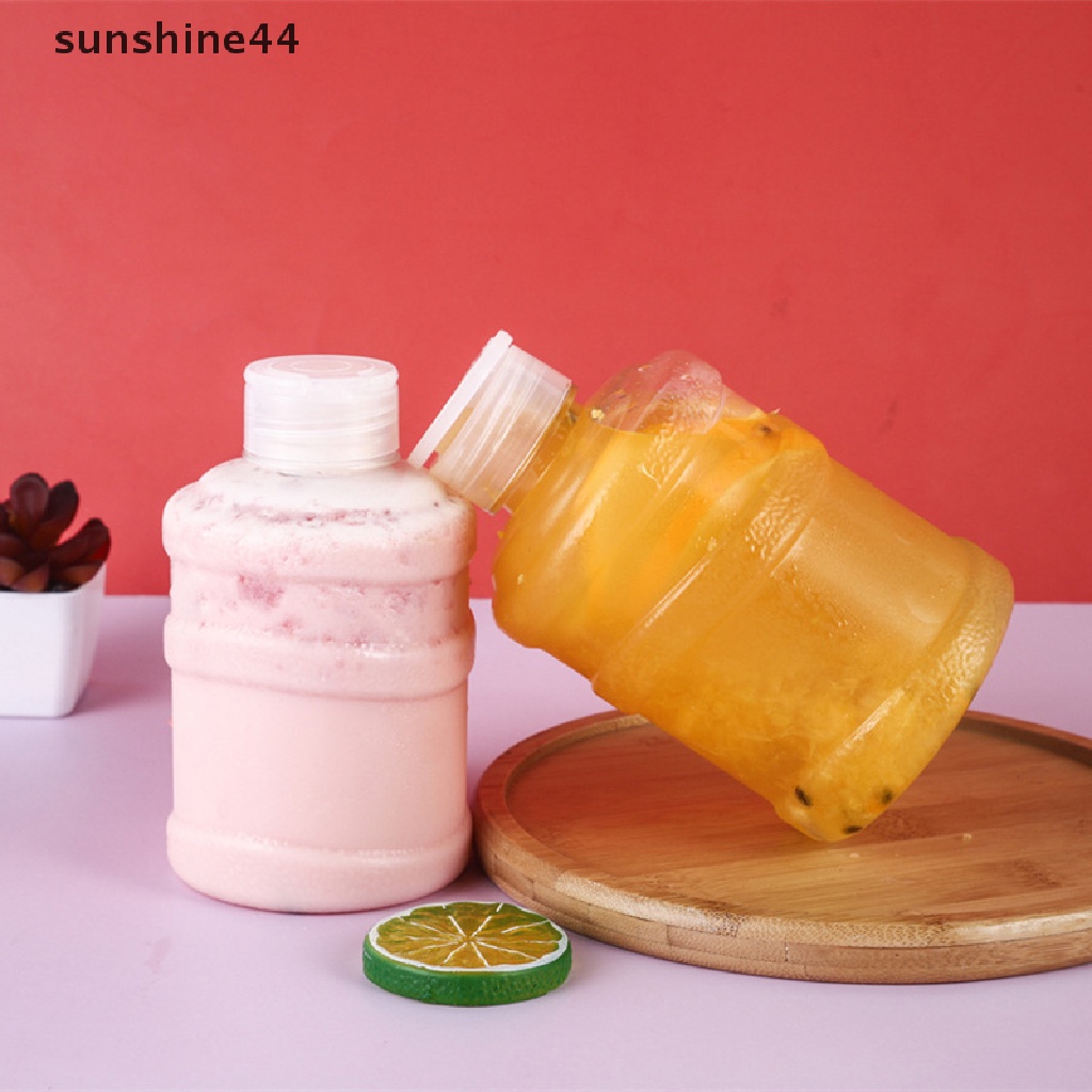 Sunshine 1Pc Botol Minum Plastik Portable 500 / 650ml Untuk Jus / Susu / Teh