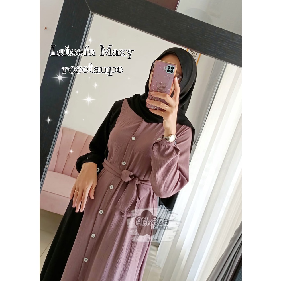 Gamis Original Athata By Dzee/ Dress Busui Lateefa Maxy