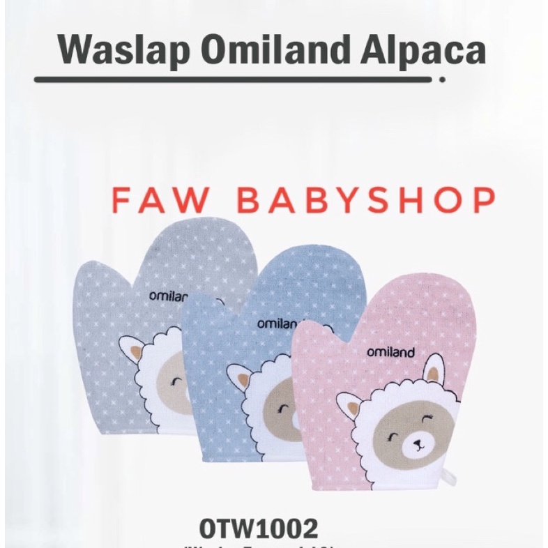 OTW1001-Omiland whaslap Waslap Tangan dan Kotak Motif