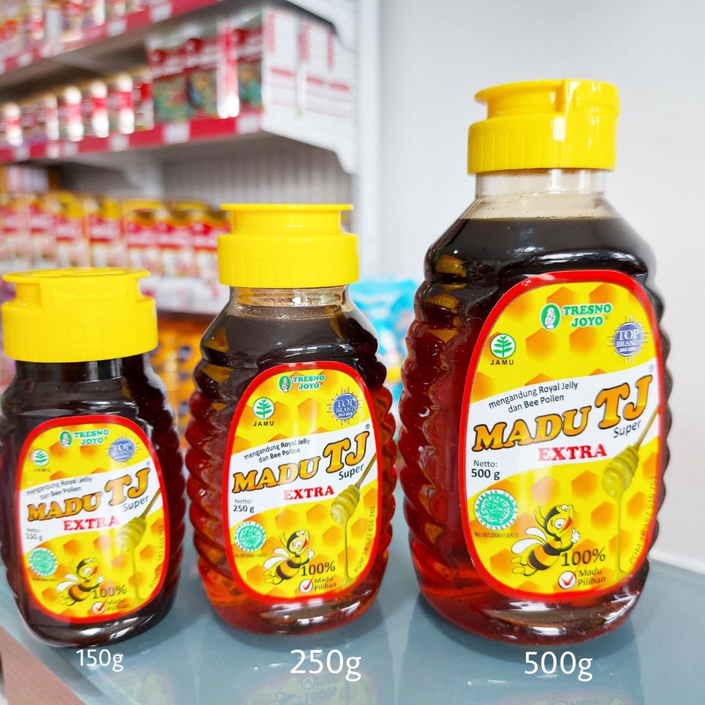 

Madu TJ Murni & Madu TJ Super 150g - 250g - 500g - Madu asli - Madu Anak - Madu Tresno Joyo