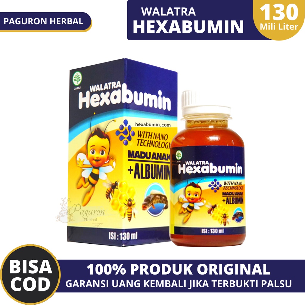 Obat Tipes, Obat Tipes Anak, Demam Badan Lemes Kejang Sakit Perut Pusing Madu Herbal Hexabumin