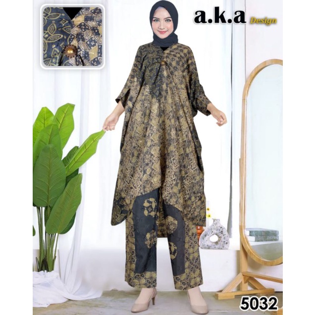 [5032]Stelan Celana Batik Kaftan Semi Sutra // Kode AKA