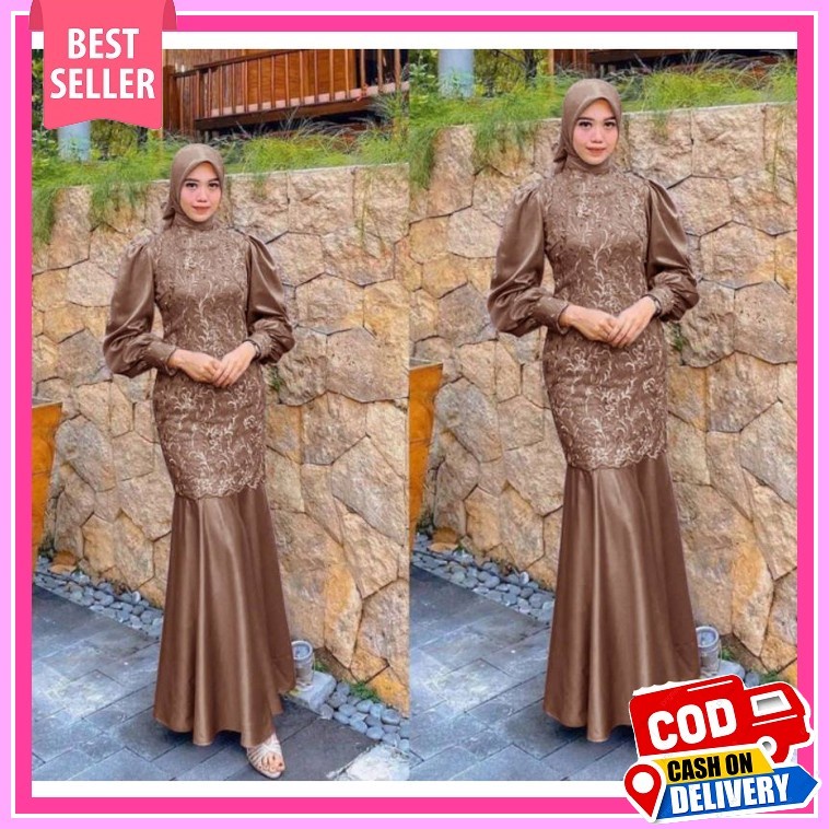 Baju Pesta Lebaran Bsju Games Terbaru 2022 Perempuan Bju Muslimah Mode Maxi Desya /Mx Duyung Muslim 
