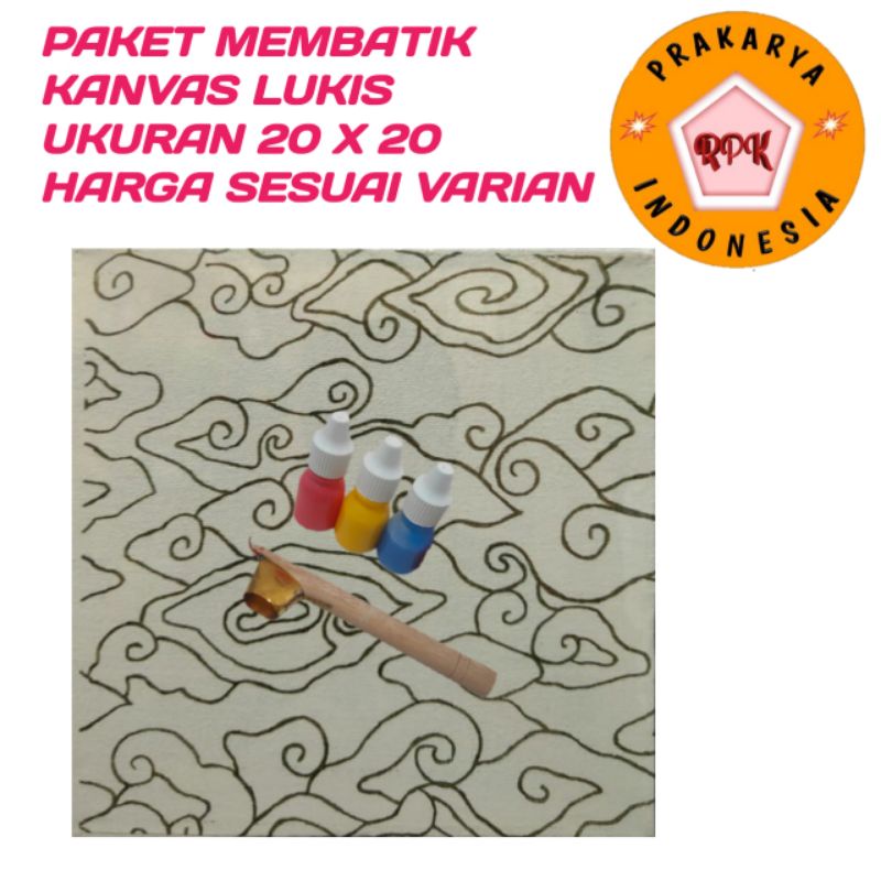 

Kanvas Lukis 20x20 Paket Membatik