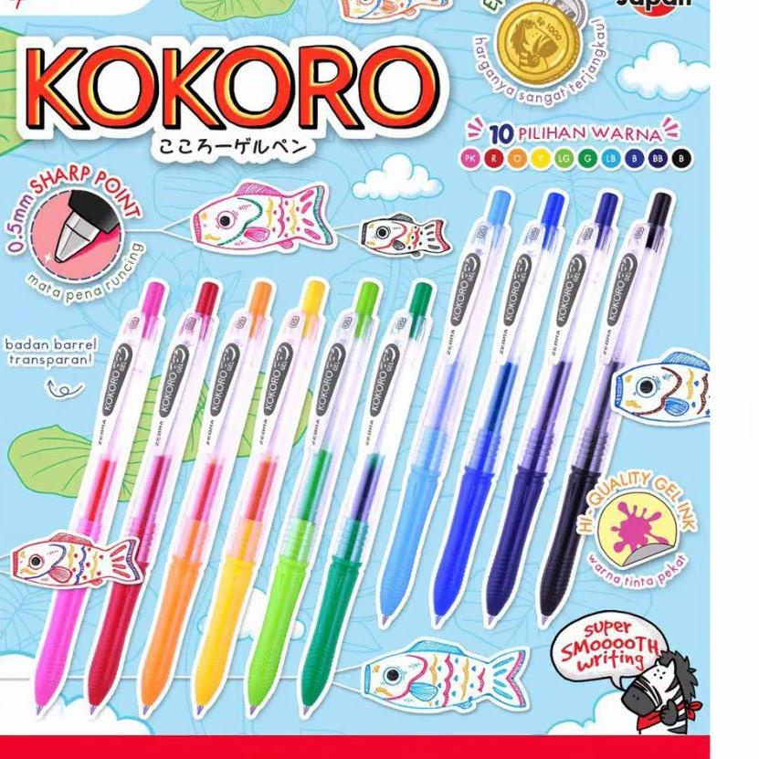 

Garansi Produk BOLPEN KOKORO ZEBRA 0.5 ISI 12PCS / PACK