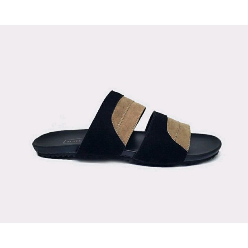 Sandal SLIDE K03.Black Super JUMBO 43-48 Sendal Kaki Bule LUAR Negri Size Besar JUMBO Kekinian