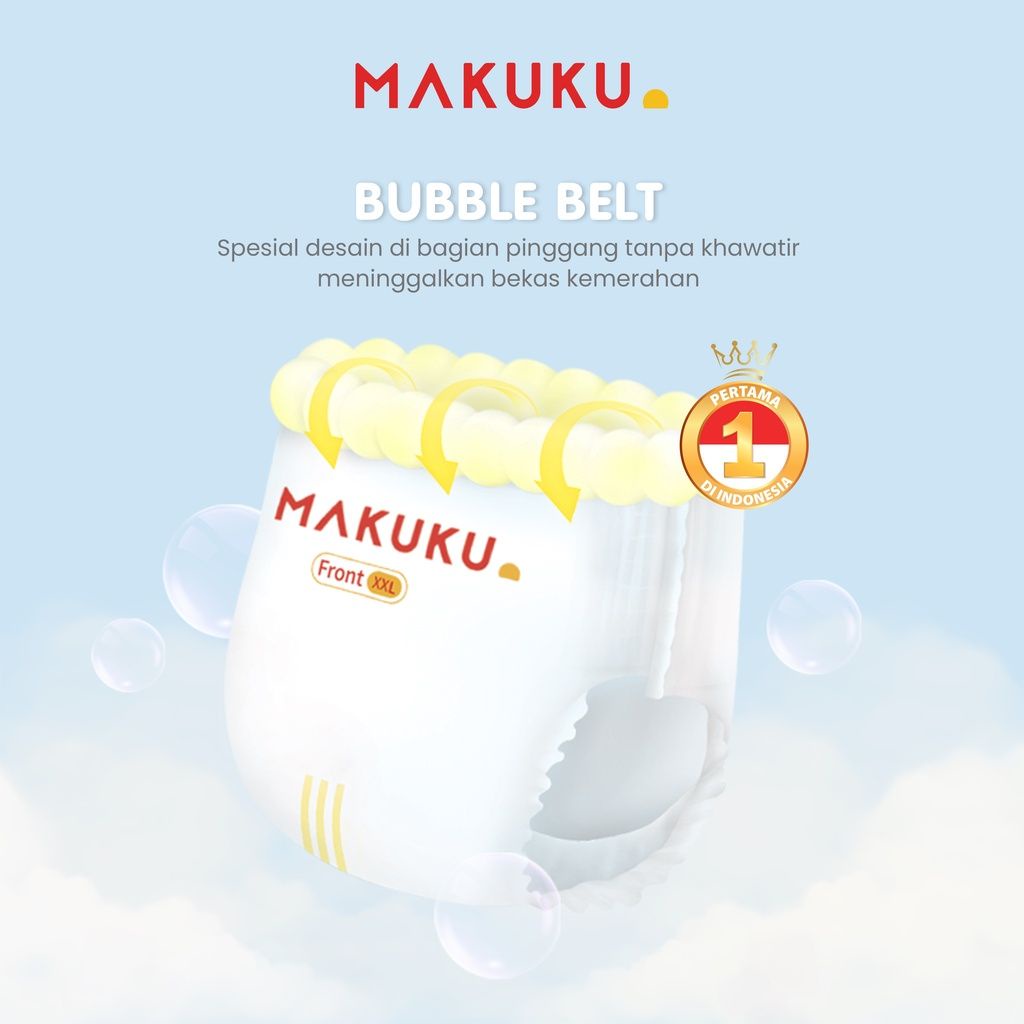 MAKUKU SAP Diapers Pro Care Pants M36 Bubble Belt Luxurios Soft