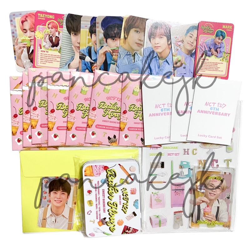 [ ready‼️ ] nct 127 md baker house recipe card pack photopack sealed | jaehyun pop up card | tincase