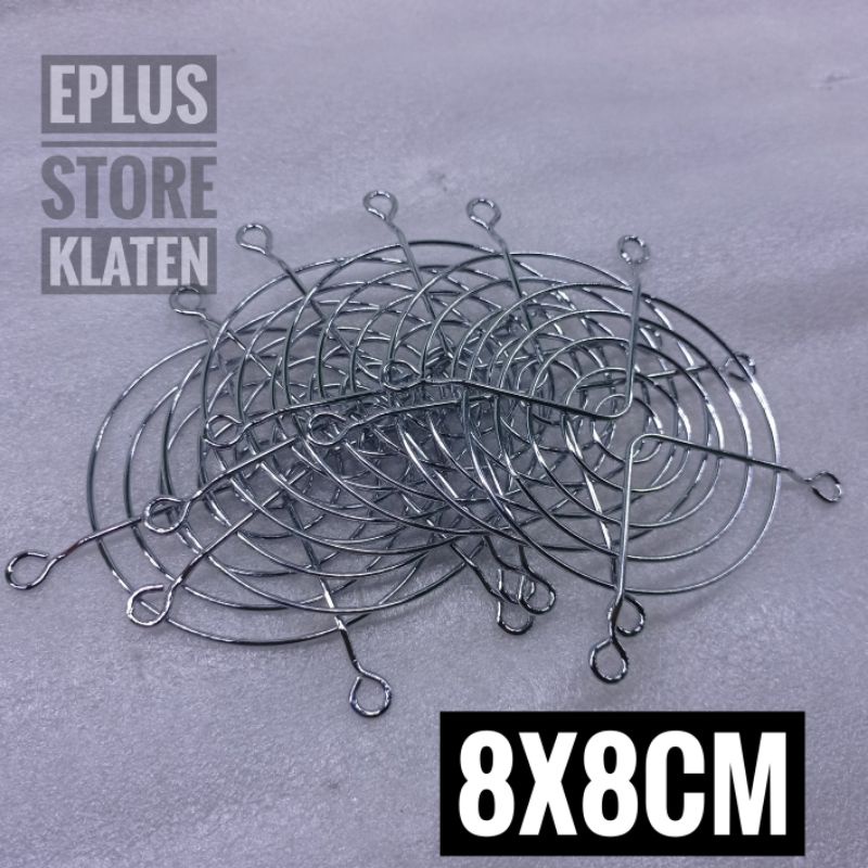 Ram kipas 8cm jaring pelindung kipas stainles anti karat 8x8 cm RM101