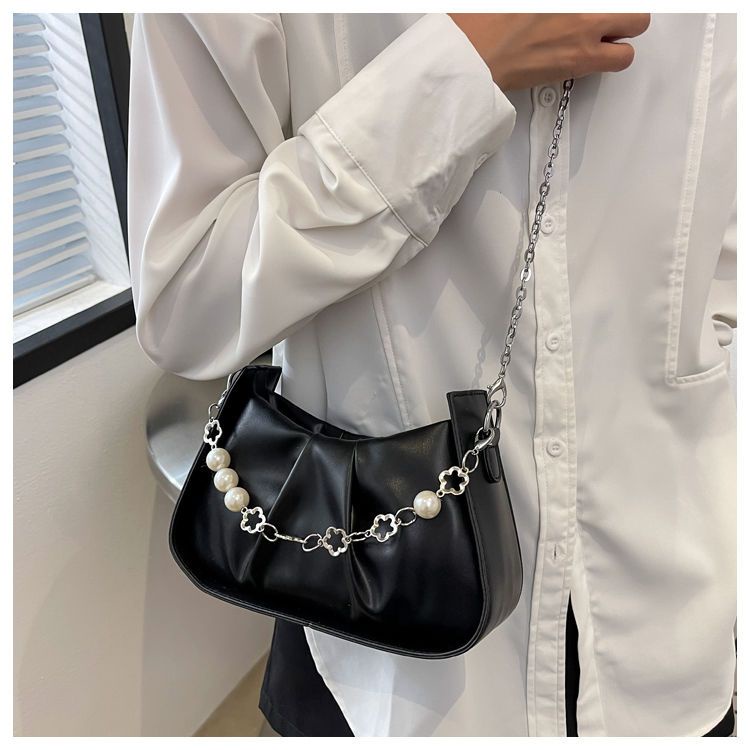 Suhao French niche design cloud bag women s 2022 new fashion lipit underarm bag high-end chain messenger bag