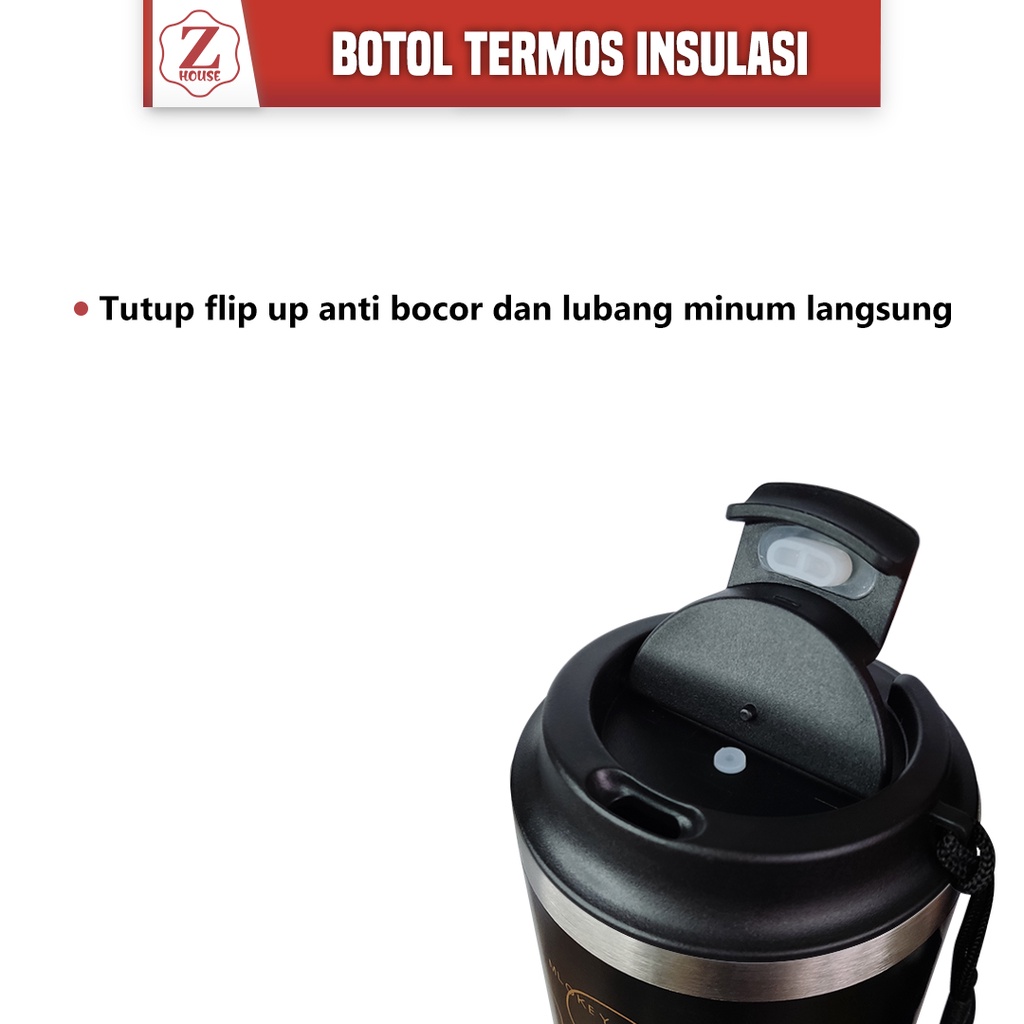 Tempat Minum Termos Kopi Dan Teh Tahan Panas Termos Karakter Lucu +Free Stiker 3dimensi Tumbler Tahan Panas Dan Dingin