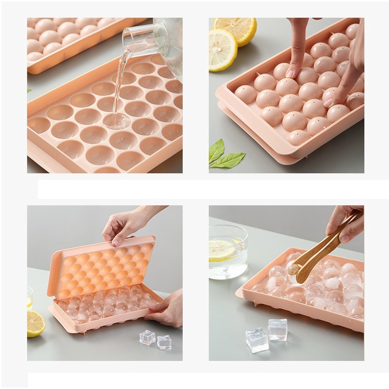TEMPAT ES BATU DENGAN TUTUP / ICE TRAY/ CETAKAN ES BATU