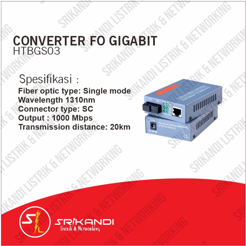 CONVERTER FO GIGABIT(HTBGS03)