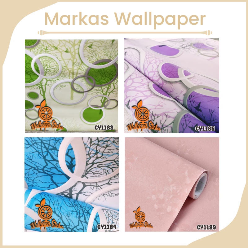 Premium Wallpaper Stiker Dinding Shabby Wallpaper Stiker Dinding 3D Wallpaper Stiker Dinding Kamar
