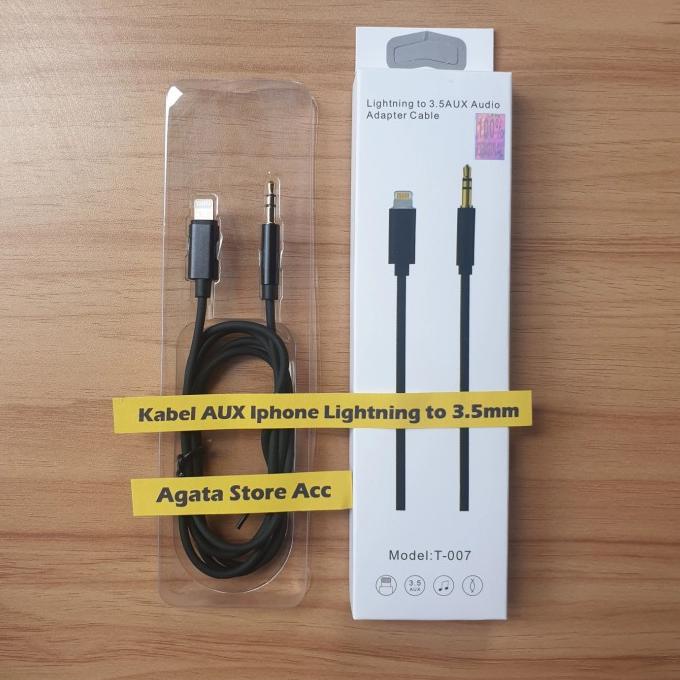 Kabel Aux Audio Iphone X 11 12 13 Pro Max Lightning to Jack 3.5mm