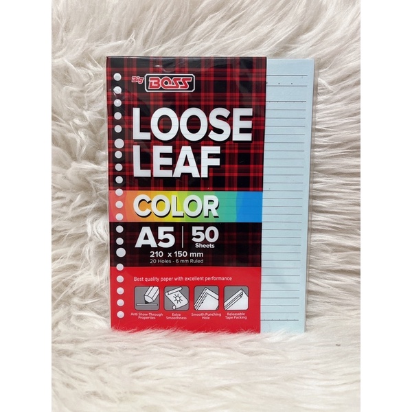 

KERTAS LOOSE LEAF COLOR BIG BOSS A5