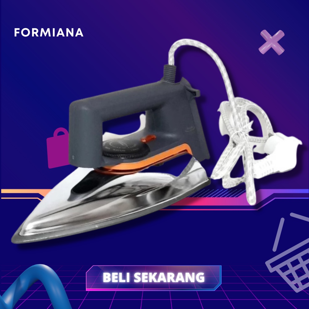 FM - GOSOKAN MASPION HA-110 ELECTRIC IRON ABU - ABU / SETRIKA ELEKTRIK