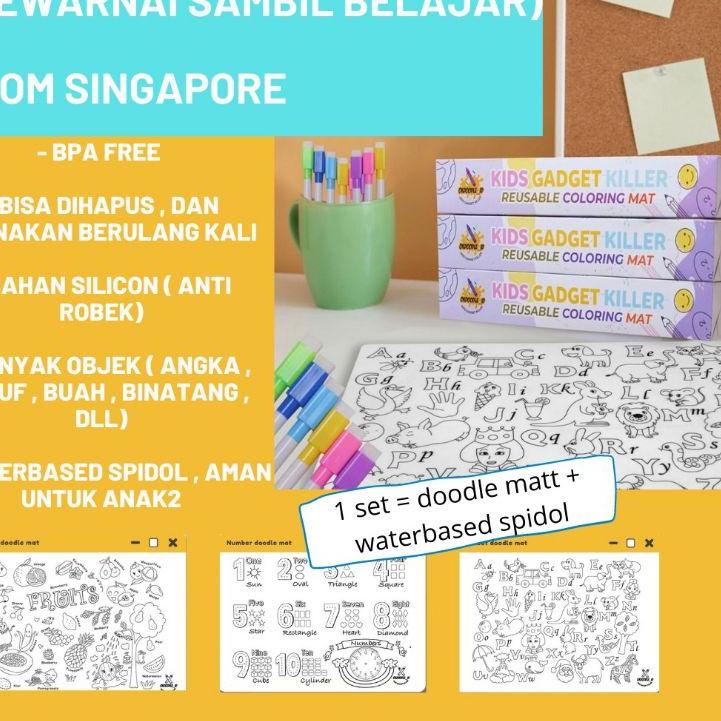 

ツ Mewarnai edukatif OKDOODLE Bisa Dihapus dan Anti Air , dari singapore Best