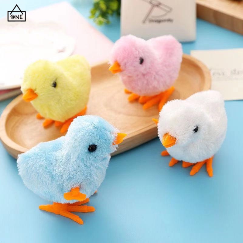 COD❤️Mainan Anak Ayam Berjalan Bayi Model Putar Untuk Anak Ayam Putar Jam