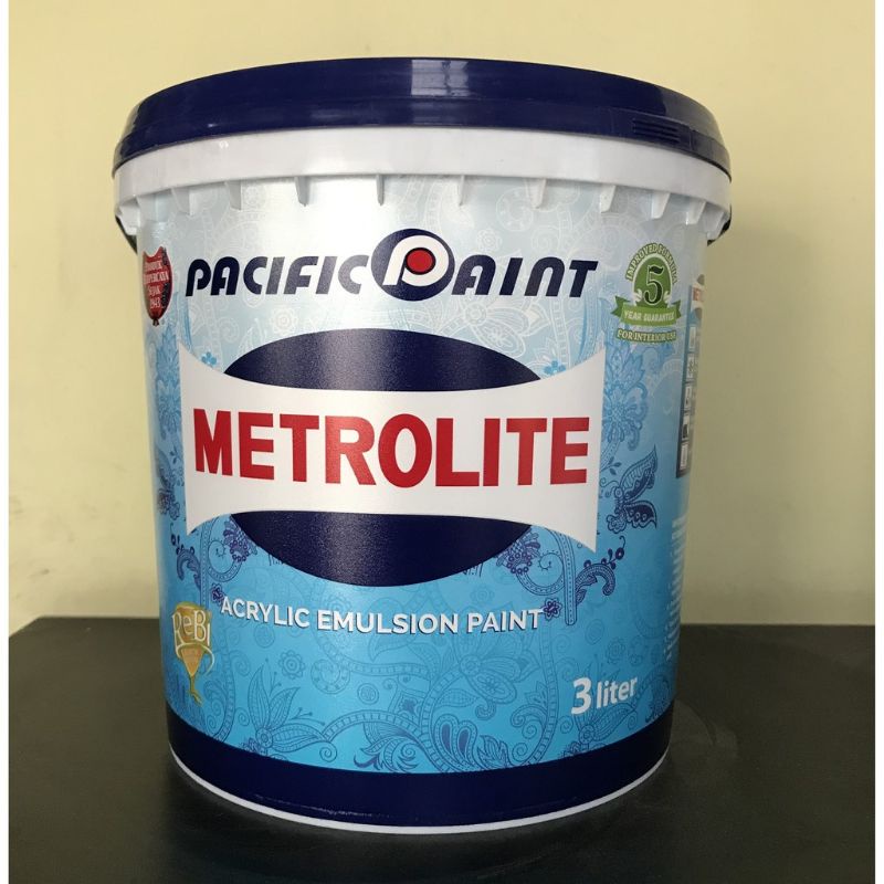 CAT TEMBOK METROLITE PUTIH GALONAN ISI 3L / 5 kg