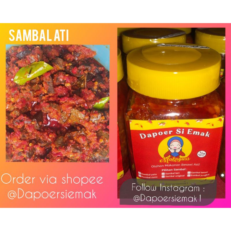 

sambal ati 200 gr by dapoer si emak,enak,lezat dan pedas