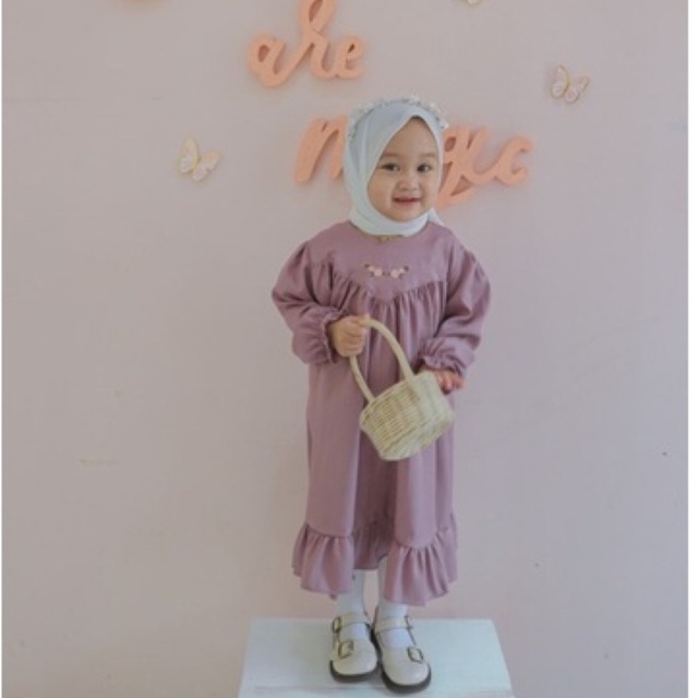 Ayesha - VANILLA DRESS | Tunik Anak Elegan