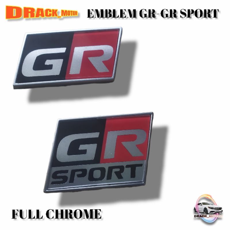 EMBLEM GR SPORT TOYOTA / EMBLEM GR TOYOTA ORI /LOGO EMBLEM GR SPORT TOYOTA ORIGINAL/LOGO EMBLEM GR T