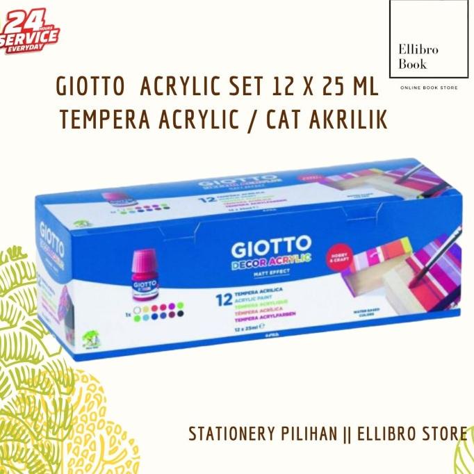 

Cat Acrylic Giotto Decor Acrylic Set 12 x 25 ml / Tempera Acrylic Non COD