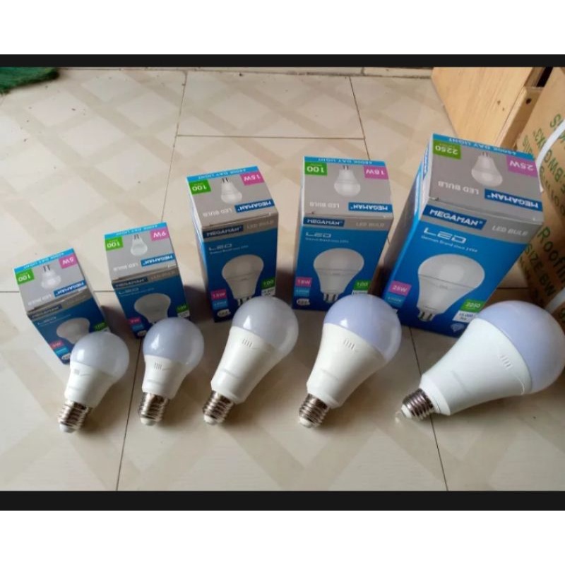 LAMPU LED MEGAMAN 5 W, 7 W, 9W, 12 W, DAN 18 W / LAMPU MEGAMAN /LAMPU LED