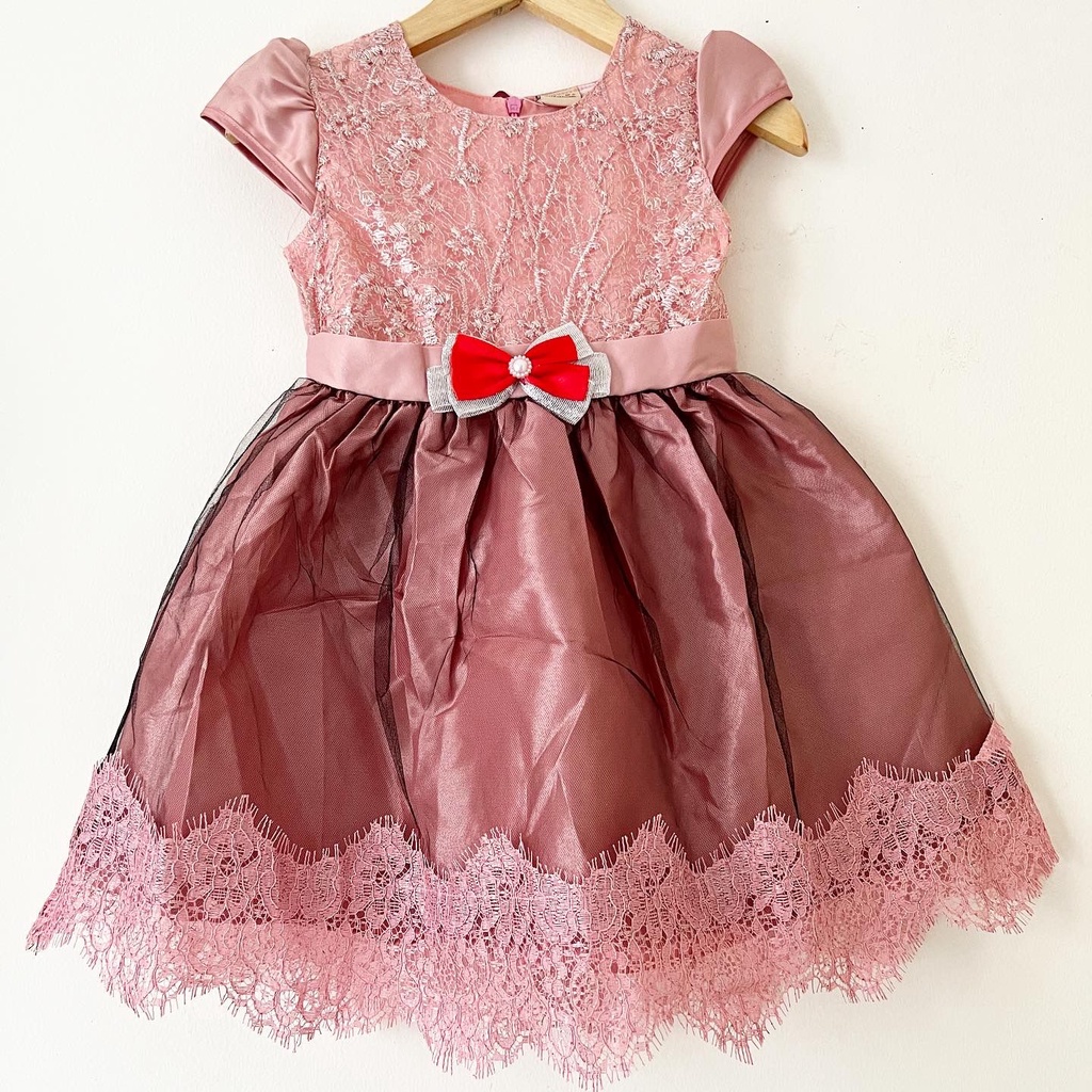 Dress Pesta Kondangan Ulang Tahun Mewah Lucu Bayi Anak Perempuan Cewek Terlaris Kode  Babeebabyshop