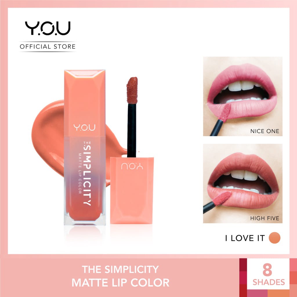 The Simplicity Matte Lip Color by Y.O.U Makeups Original 100% By YOU