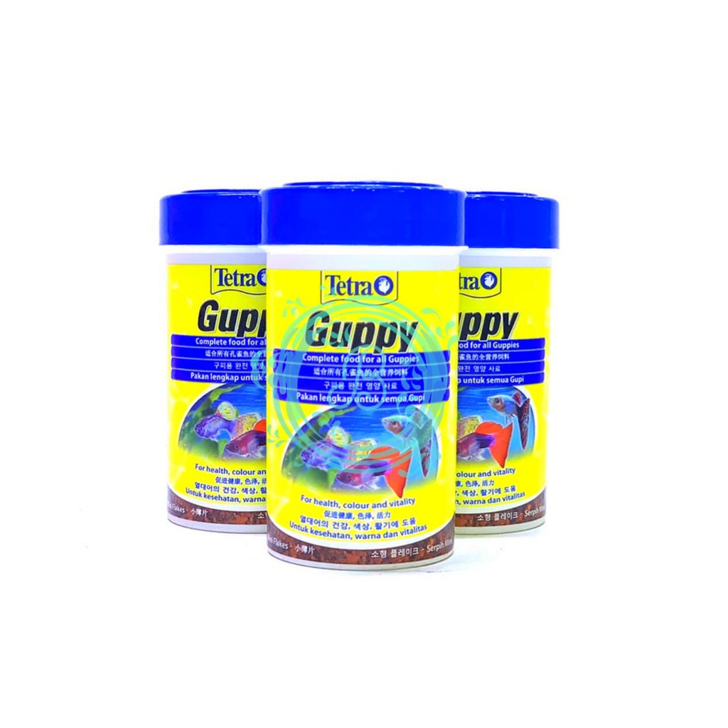 Tetra Guppy 30g 100ml Pakan Ikan Guppy 30 Gram 100 ml