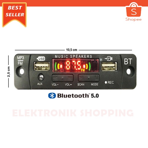 Mp3 Kit Modul Bluetooth 5.0 12v Model Terbaru