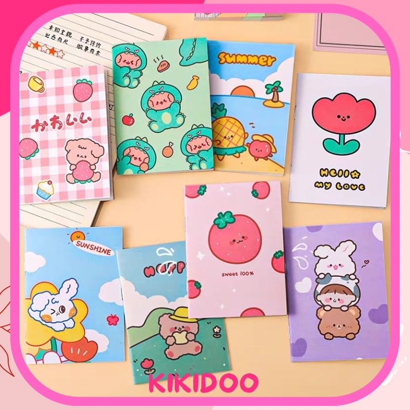 

KIKIDOO Buku Tulis Mini / Memo Pad Kecil Lucu | Buku Catatan Kawaii Aesthetic Portable