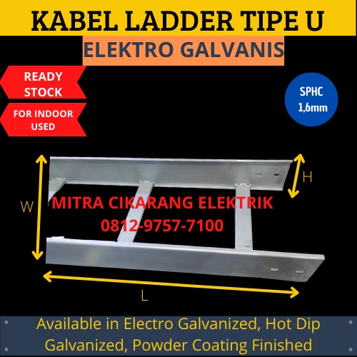 Kabel Ladder U 300X100X3000mm SPHC 1,6mm Elektro Galvanis