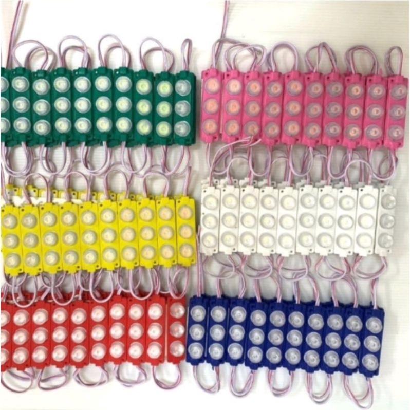 Lampu Samsung 3 LED lensa 24 volt Mobil - Lampu kolong Samsung 3 mata 24 volt