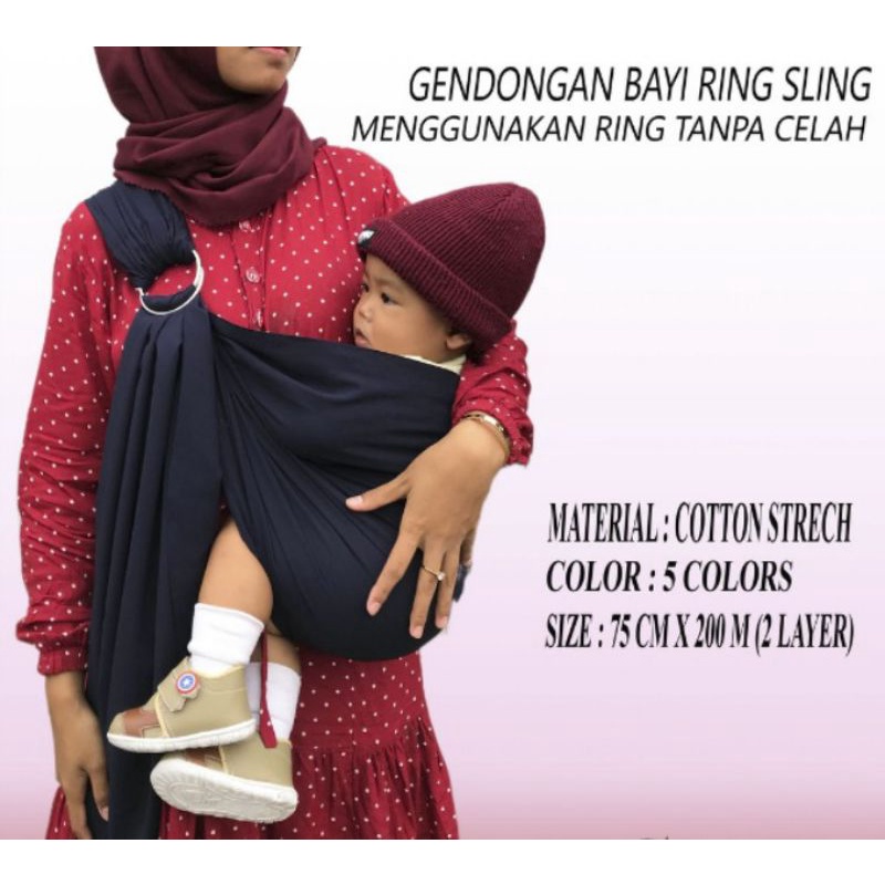 Geos Ring Sling /Gendongan Bayi Ring /Ring Sling Geos/Geos Murah /Gendongan Bayi