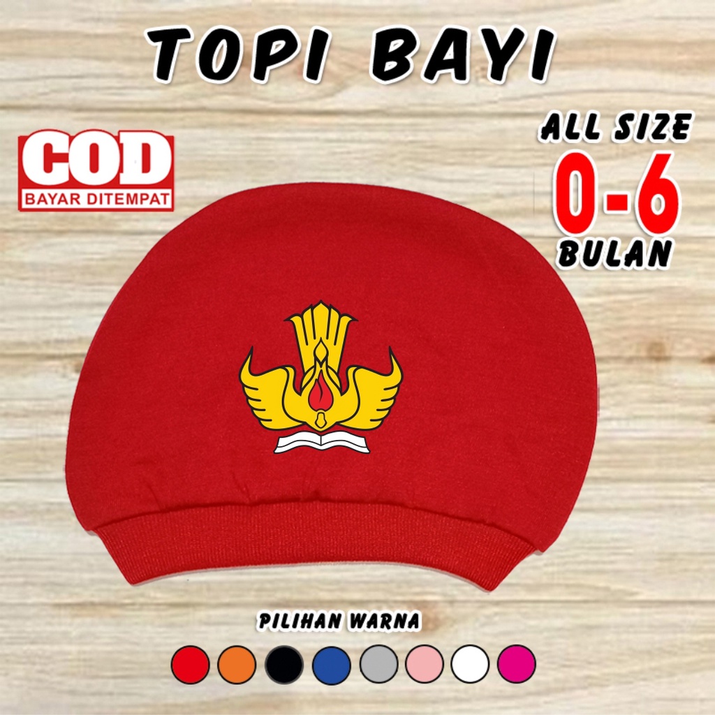 topi bayi SD SMP SMU SMA sekolah kupluk bayi laki laki perempuan 0 6 bulan newborn baru lahir baby g