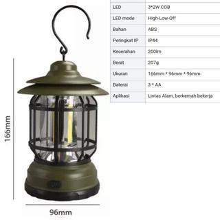 Lampu Tenda Camping - Lampu  model Patromax Echargeable - lampu emergency batrai (A3) - lampu tenda gantung - lampu tenda - lampu camping