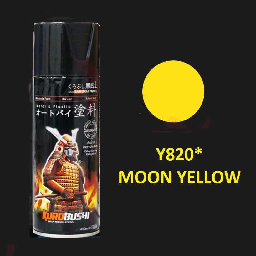 Yamaha Colours Samurai Paint Kurobushi Cat Semprot Pilox Pilok Y820* MOON YELLOW / KUNING (400ml)