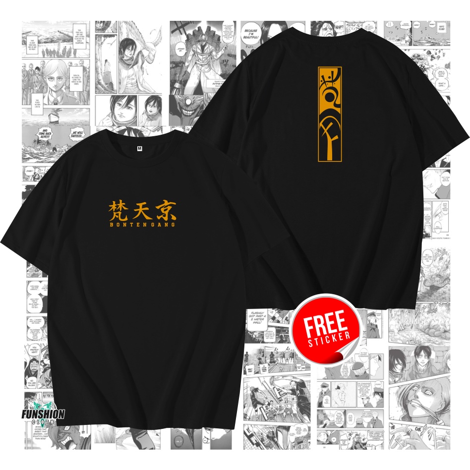 Bonten kaos anime Tokyo Revenger kaos distro pria wanita outdoor funshion