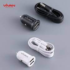 VIVAN VCC01 2.4A  100cm car charger with charging