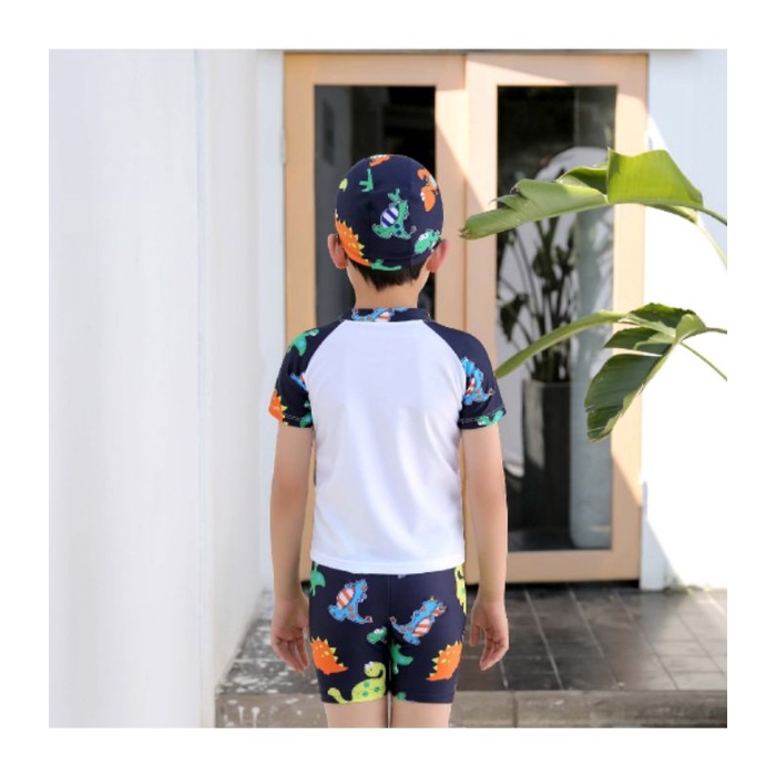 Baju renang anak laki-laki umur 1-10 Tahun / Baju renang anak laki-laki / Baju renang anak laki-laki motif dino / Baju renang anak laki-laki motif shark / Baju renang anak