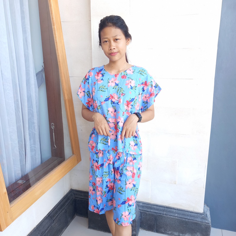 SETELAN CELANA PENDEK KULOT BALI
